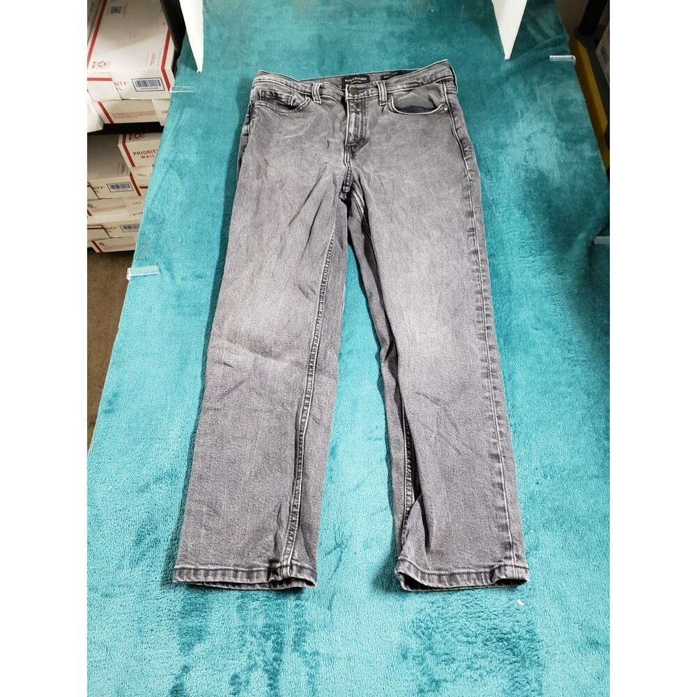 Banana Republic Jeans Size 28 Petite Women Black Pant Stretch High Rise Straight - Picture 2 of 14
